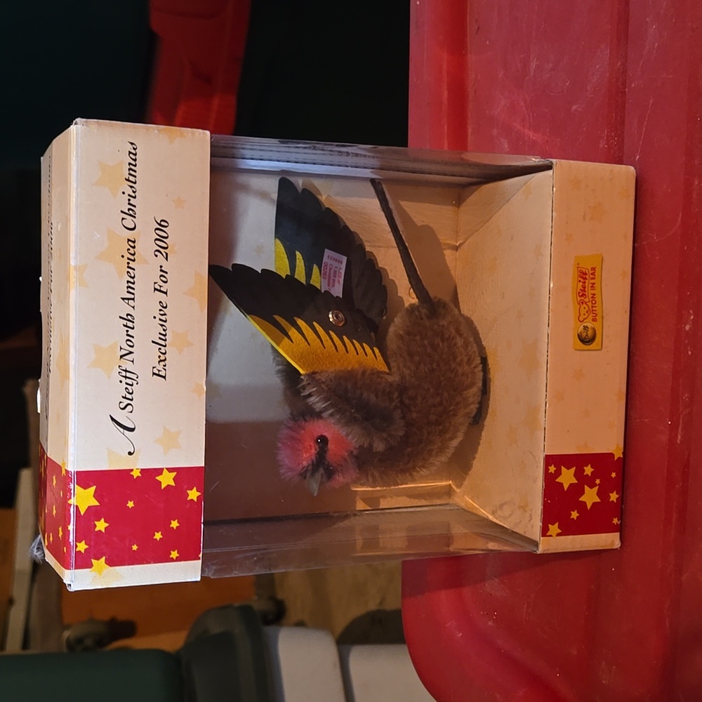 Steiff Christmas Finch New Old Stock - Picture 7 of 8